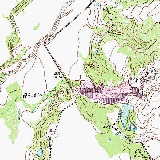 Topographic Map of Soil Conservation Service Site 14 Dam, TX