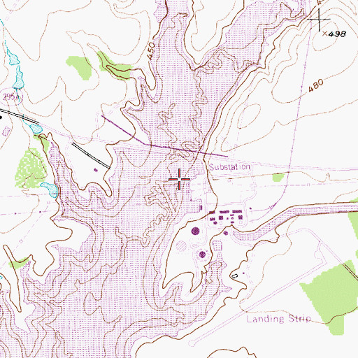 Topographic Map of Soil Conservation Service Site 29 Reservoir, TX