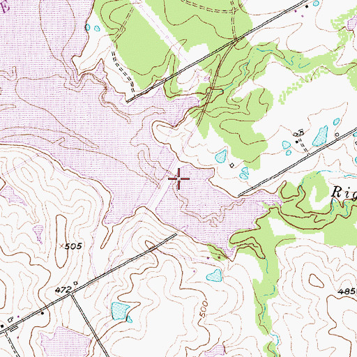 Topographic Map of Soil Conservation Service Site 28 Dam, TX
