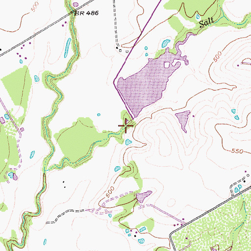 Topographic Map of Soil Conservation Service Site 21 Dam, TX