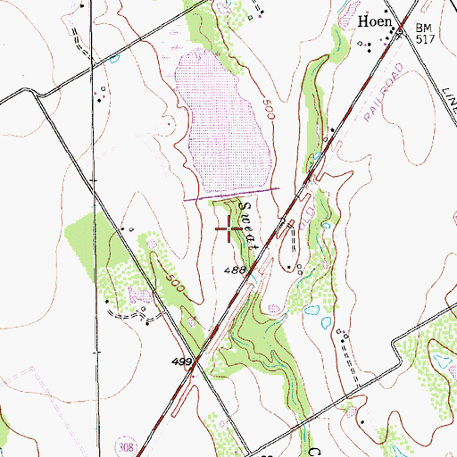 Topographic Map of Soil Conservation Service Site 6 Dam, TX