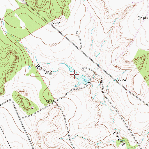 Topographic Map of Shipman Lake, TX