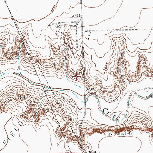 Topographic Map of Stratford Feeders Reservoir Dam, TX