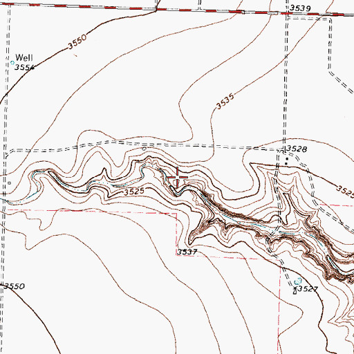Topographic Map of Frank Brannan Lake, TX