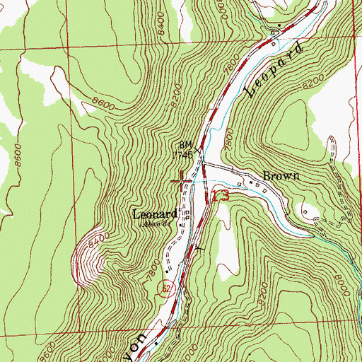 Topographic Map of Alder Creek, CO