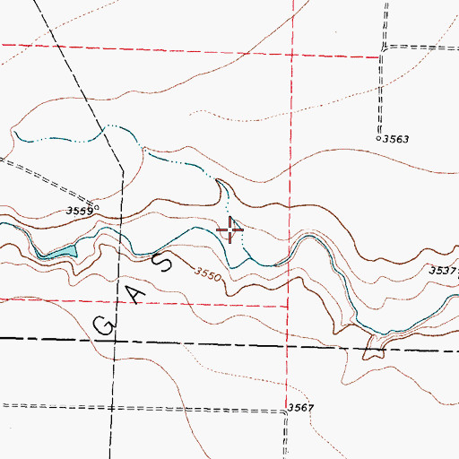 Topographic Map of E M Gossett Lake, TX