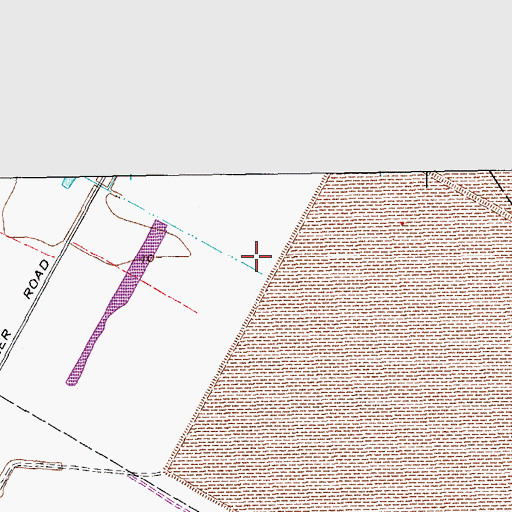 Topographic Map of Tailing Ponds Number 2 Dam, TX