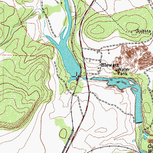 Topographic Map of White Company Lake Dam, TX