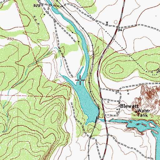 Topographic Map of White Company Lake, TX