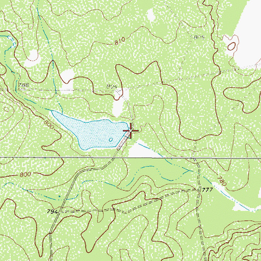 Topographic Map of Frank Kincaid Lake Number 1 Dam, TX