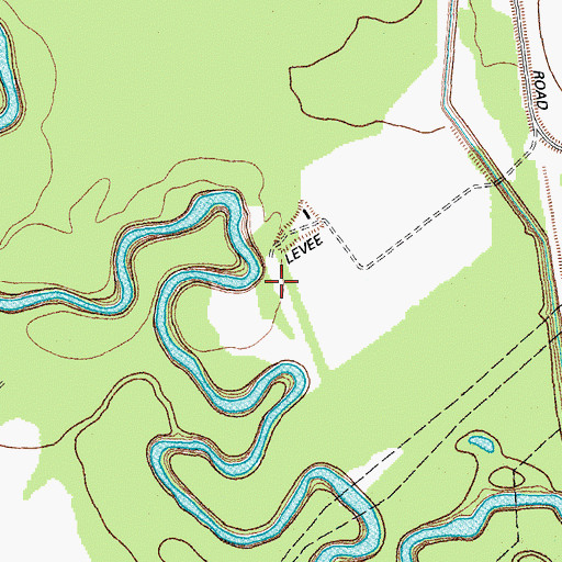 Topographic Map of Lipscomb and Son Levee, TX
