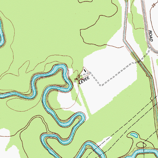 Topographic Map of Lipscomb and Son Reservoir, TX