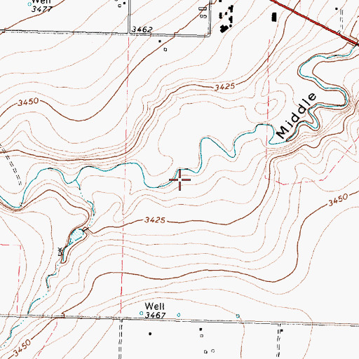 Topographic Map of Bill Bivens Dam, TX