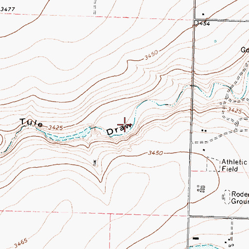 Topographic Map of Ray Bivens Lake, TX