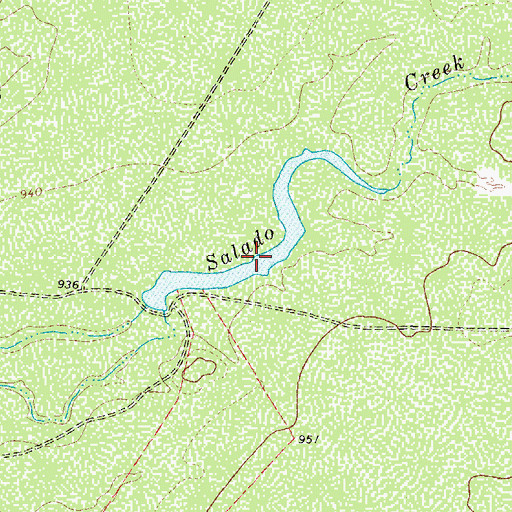 Topographic Map of L S Johnson Lake, TX