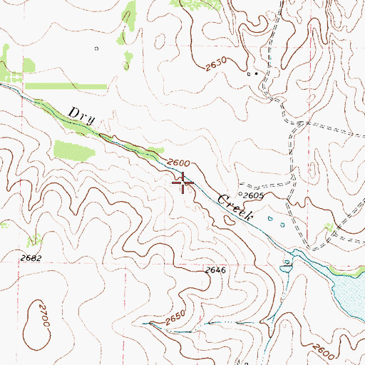 Topographic Map of Machina Lake, TX