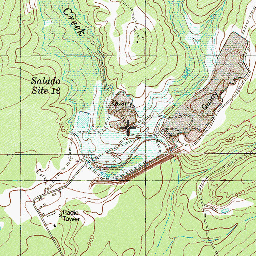 Topographic Map of Soil Conservation Service Site 12 Dam, TX