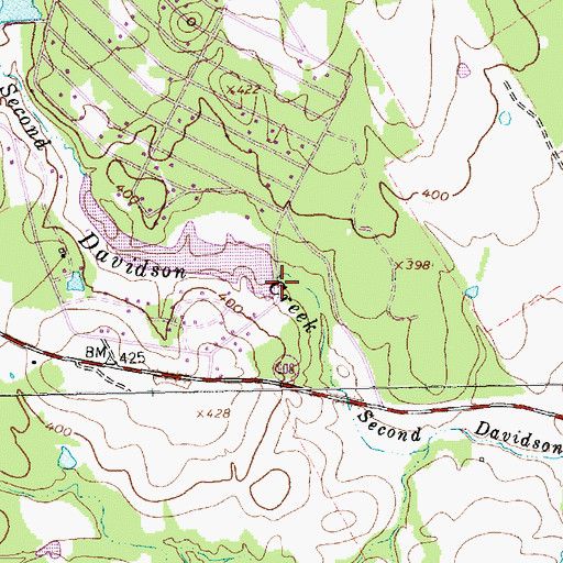 Topographic Map of Cade Dam Number 3, TX
