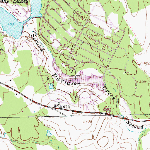 Topographic Map of Cade Lake Number 3, TX