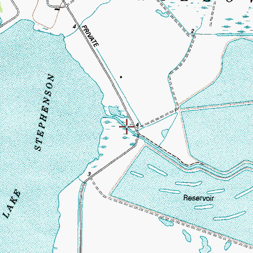 Topographic Map of E W Monteith Number 1 Levee, TX