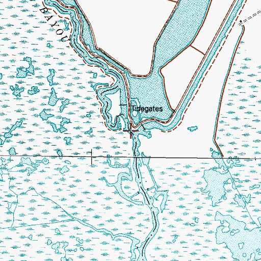 Topographic Map of Martrac Farms Dam, TX