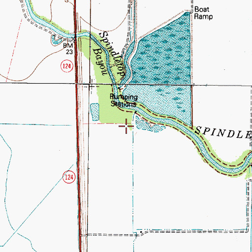 Topographic Map of Marshall Estate Dam Number 2, TX