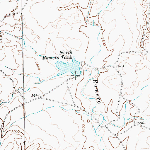 Topographic Map of Martha Houghton Lake Number 5 Dam, TX