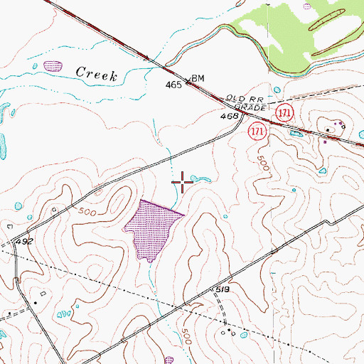 Topographic Map of Soil Conservation Service Site 88 Dam, TX