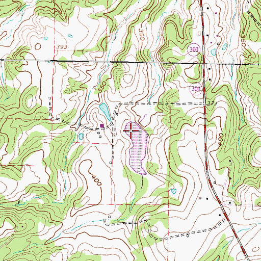 Topographic Map of Dixon Farms Lake Dam, TX