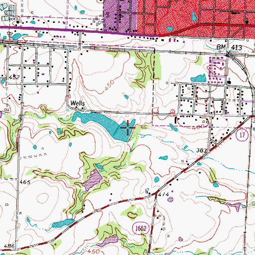 Topographic Map of Morton Salt Company Dam, TX
