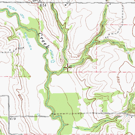Topographic Map of Soil Conservation Service Site 16 Dam, TX
