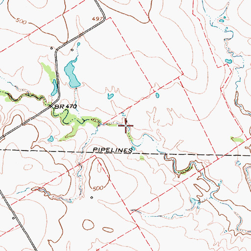 Topographic Map of Soil Conservation Service Site 135a Dam, TX