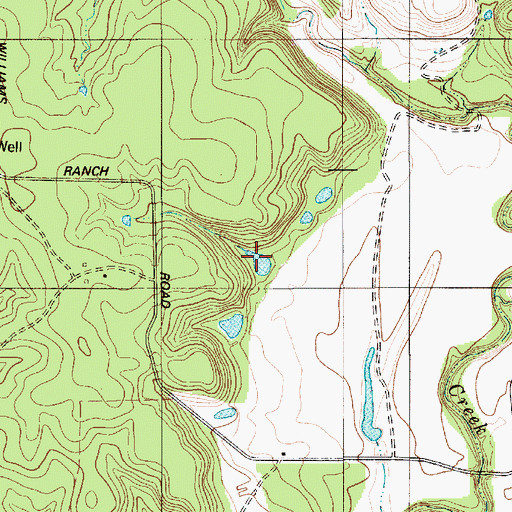 Topographic Map of John Graves Dam Number 3, TX