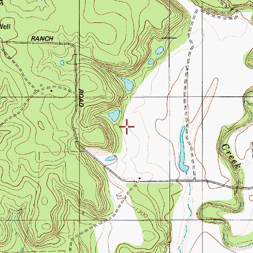 Topographic Map of John Graves Dam Number 2, TX