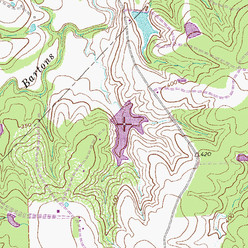 Topographic Map of Ellisor Lake, TX