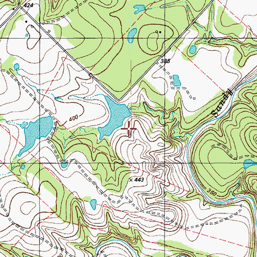 Topographic Map of Lazy S Ranch Dam, TX