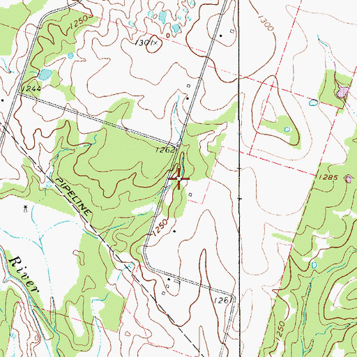 Topographic Map of Ardean Kimmell Dam Number 2, TX