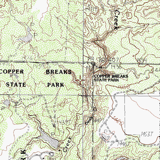 Topographic Map of Big Pond Dam, TX