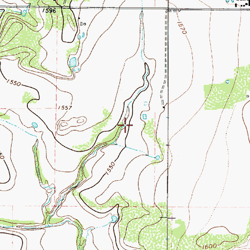 Topographic Map of Soil Conservation Service Site 13 Dam, TX