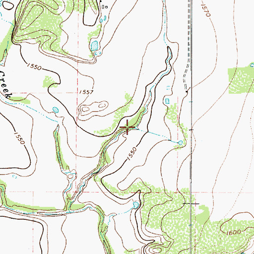 Topographic Map of Soil Conservation Service Site 13 Reservoir, TX