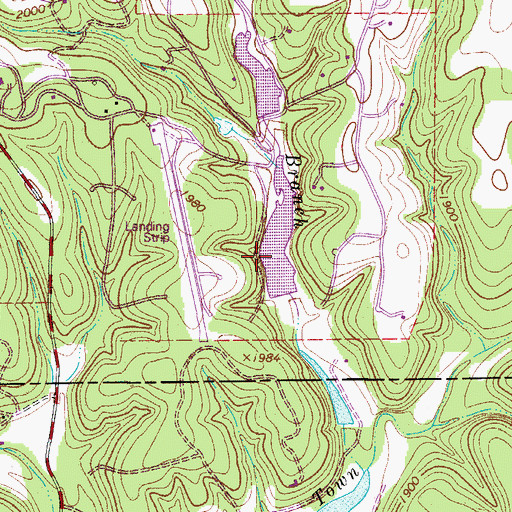 Topographic Map of Tierra Linda Lower Dam, TX