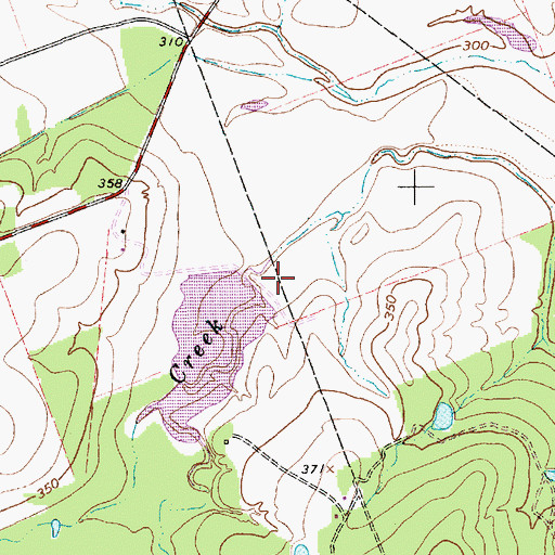 Topographic Map of Soil Conservation Service Site 12 Dam, TX