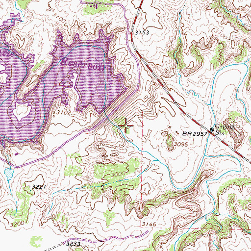 Topographic Map of MacKenzie Dam, TX