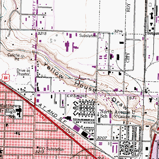 Topographic Map of Canyon Lakes Project Dam Number 2, TX