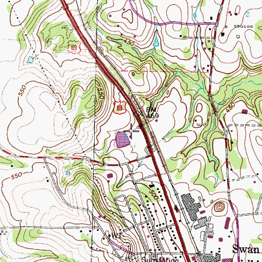 Topographic Map of Tyler Pipe Industries Dam Number 1, TX