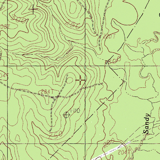 Topographic Map of Lovell Reservoir Number 2 Levee, TX