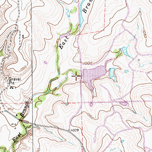 Topographic Map of North Crites Dam, TX