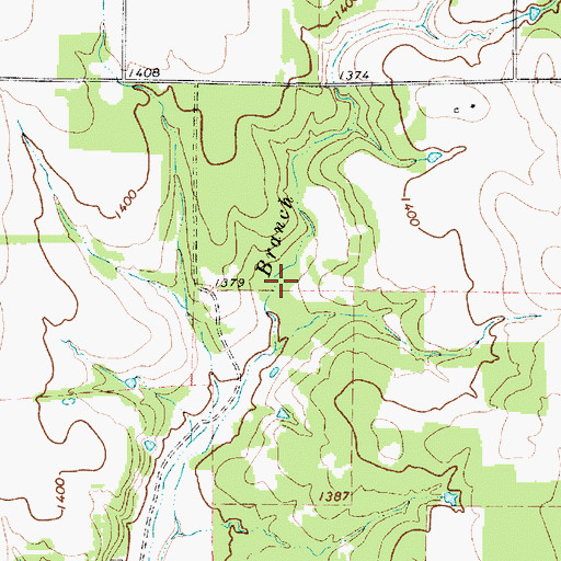 Topographic Map of Love and Rodgers Lake Number 1, TX