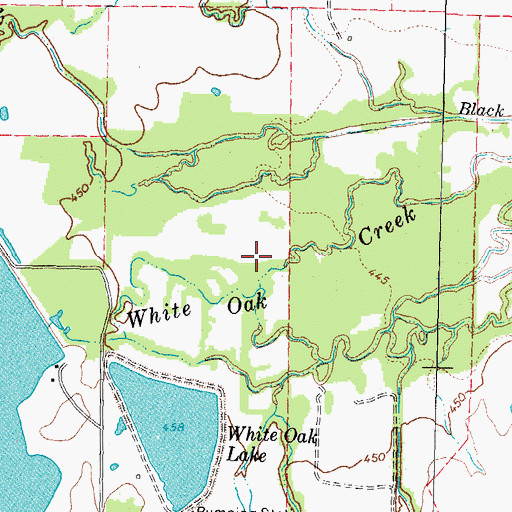 Topographic Map of Lake Sulphur Springs, TX