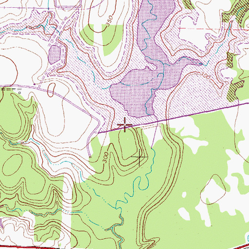 Topographic Map of Welsh Dam, TX